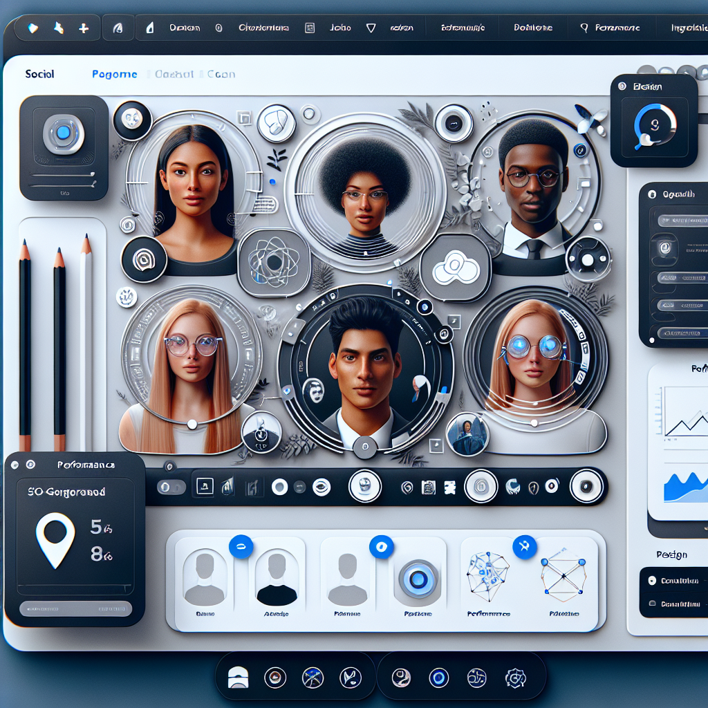 User-friendly interface for graphic design, with various templates, images, and fonts available to create visually appealing marketing materials, social media posts, and website graphics efficiently and professionally